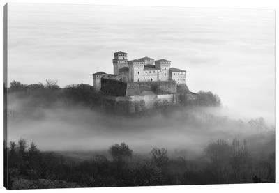 Castle Over The Fog Canvas Art Print