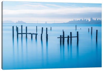 The Old Pier Of Sausalito Canvas Art Print