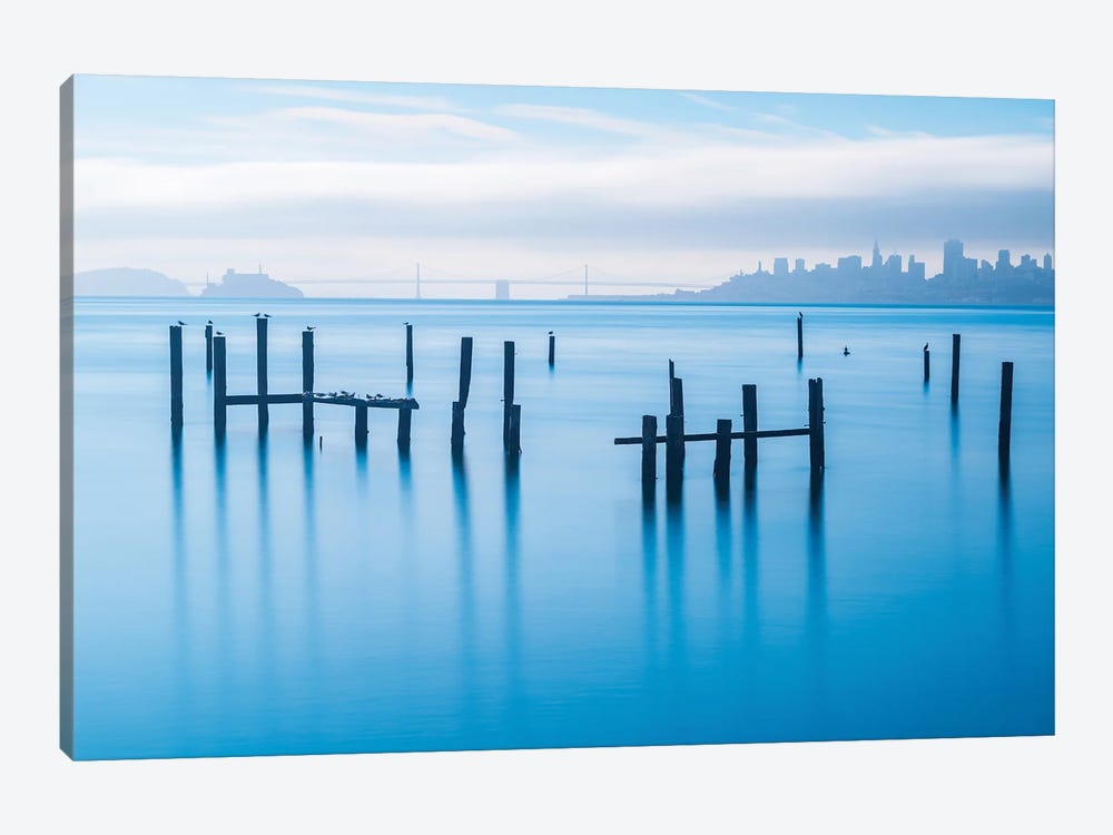 The Old Pier Of Sausalito by Jonathan Zhang 1-piece Canvas Art