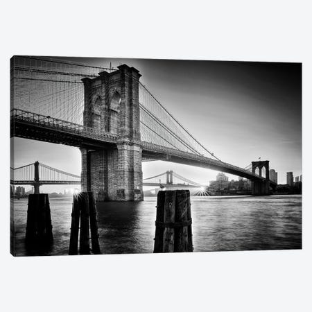 Brooklyn Bridge - Sunrise Canvas Print #OXM5622} by Martin Froyda Art Print