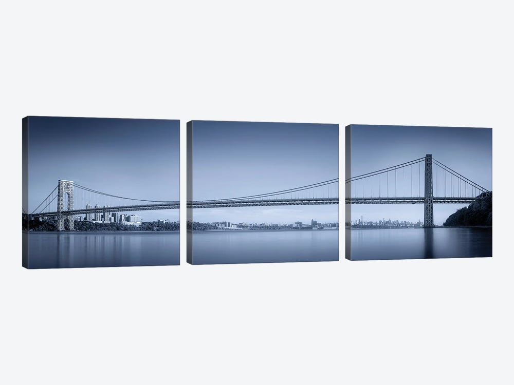 George Washington Bridge by Menghuailin 3-piece Canvas Art