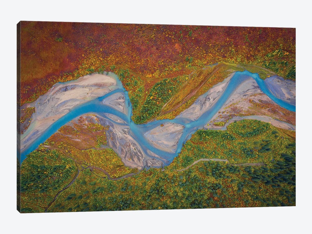 Matanuska River by Michael Zheng 1-piece Canvas Wall Art