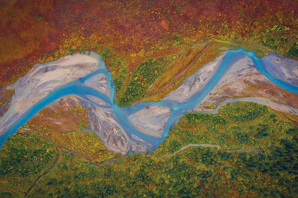 Michael Zheng: Matanuska River by Michael Zheng