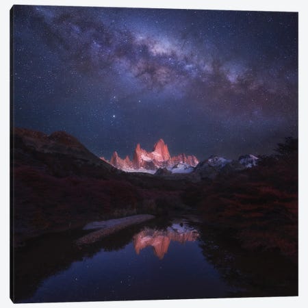 Patagonia Autumn Night Canvas Print #OXM5722} by Yan Zhang Canvas Art
