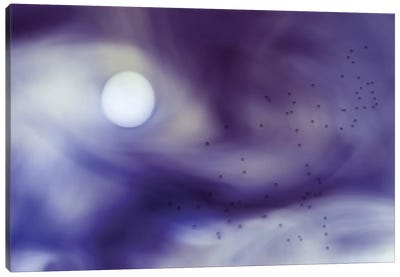 Passage Into The Unknown Canvas Art Print - Purple Abstract Art
