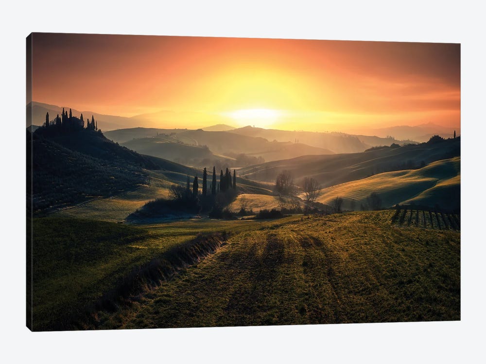 Val D'Orcia In The Morning by Fabrizio Massetti 1-piece Canvas Art Print
