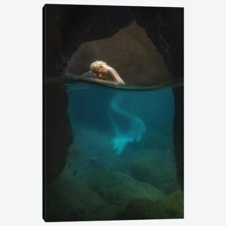 The Rest Of The Mermaid Canvas Print #OXM6056} by Paolo Lazzarotti Canvas Art Print