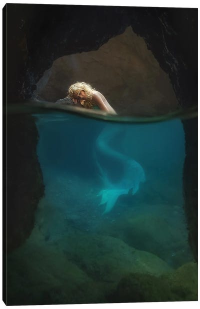 The Rest Of The Mermaid Canvas Art Print - Underwater Art