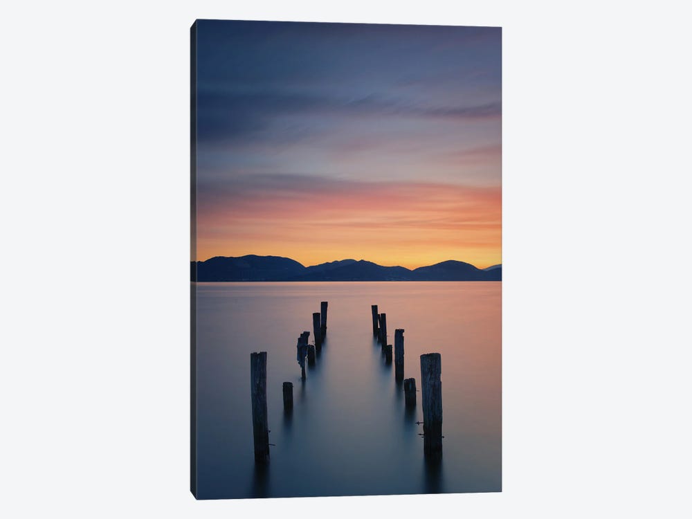 Sunrise On The Lake by Simon Rohl 1-piece Canvas Print