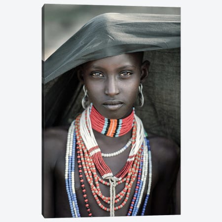 Arbore Tribes Girl Canvas Print #OXM6145} by Trevor Cole Canvas Art Print