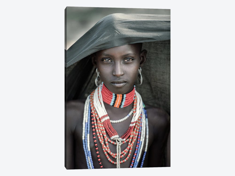 Arbore Tribes Girl by Trevor Cole 1-piece Canvas Print