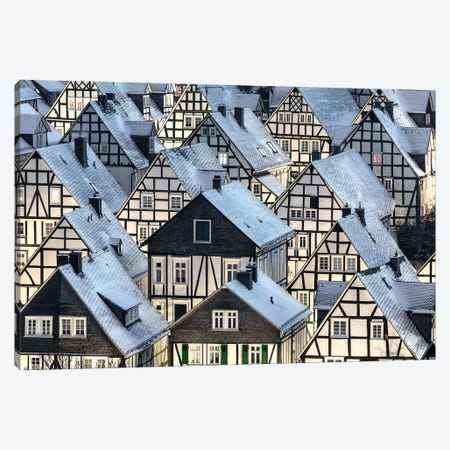 Half-Timbered Houses Canvas Print #OXM6380} by Thomas Siegel Canvas Artwork
