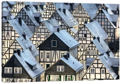 Half-Timbered Houses Canvas Art Print