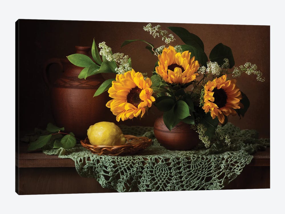 Sunflowers by Alina Lankina 1-piece Canvas Wall Art