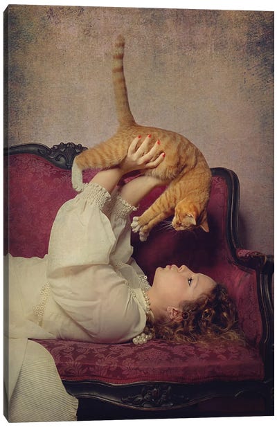 Cat Lover Canvas Art Print - Animal & Pet Photography