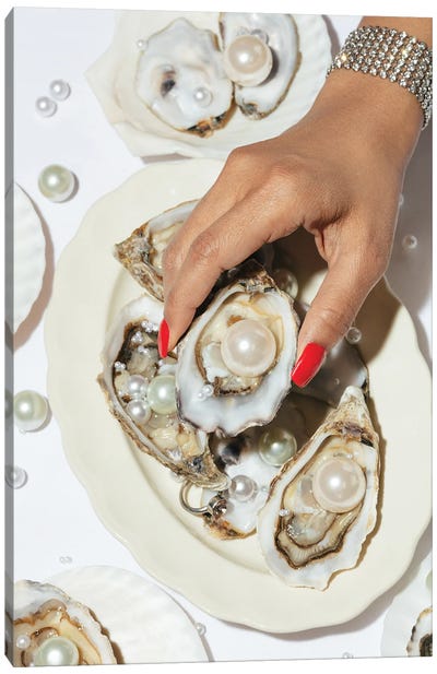 Oysters A Pearls II Canvas Art Print
