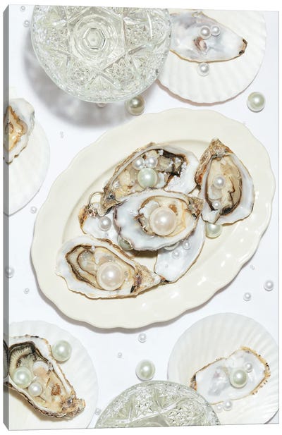 Oysters A Pearls III Canvas Art Print