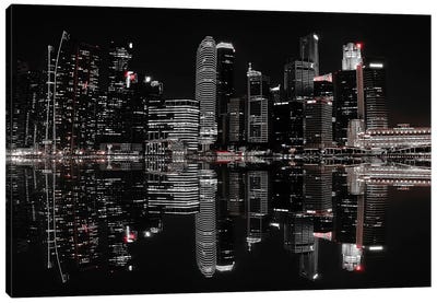 Night In The City Canvas Art Print