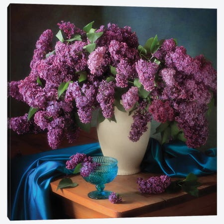 Still Life With Fragrant Lilac Canvas Print #OXM6531} by Tatiana Skorokhod Canvas Print