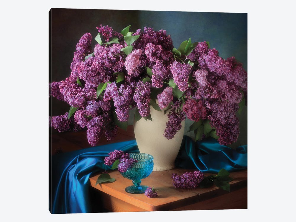 Still Life With Fragrant Lilac by Tatiana Skorokhod 1-piece Canvas Art Print