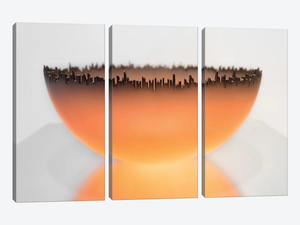 Bowl by Aidong Ning 3-piece Canvas Art