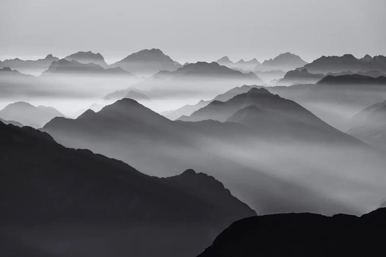 Mountain Layers by Ales Krivec wall art