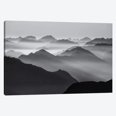Mountain Layers Canvas Print #OXM6570} by Ales Krivec Canvas Print
