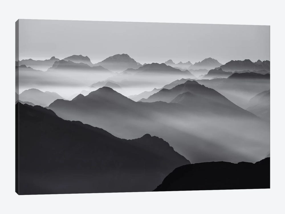 Mountain Layers by Ales Krivec 1-piece Canvas Artwork