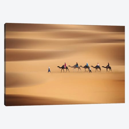 Desert Caravan Canvas Print #OXM6611} by Clas Gustafson Canvas Artwork