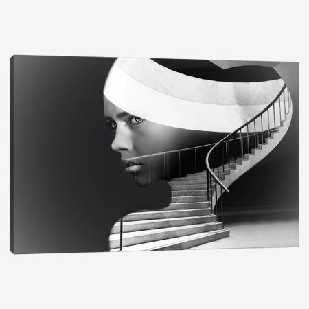 Stairs Canvas Print #OXM6632} by Emel Sefer Canvas Art