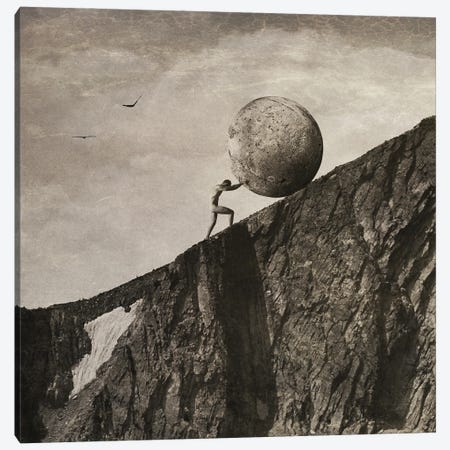 Sisyphus Canvas Print #OXM6676} by Jeffrey Hummel Canvas Print