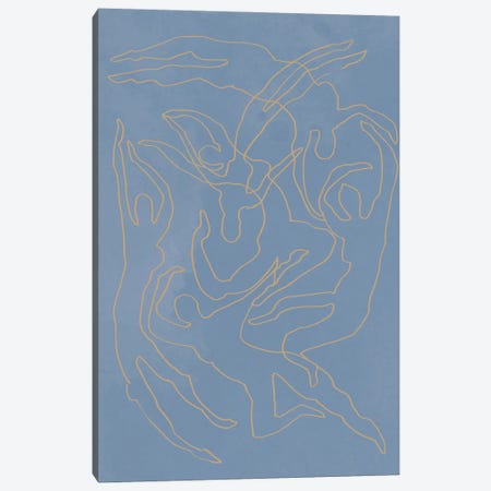 Blue Swimmers Canvas Print #OXM6843} by 1x Studio II Art Print