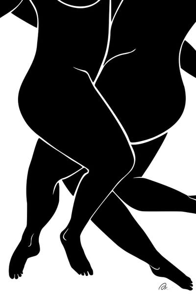 Lovers Black by 1x Studio II framed wall art