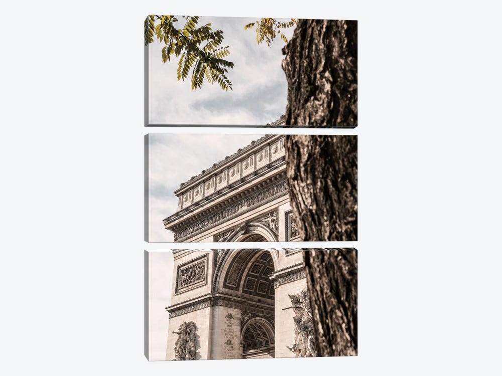 Arc De Triomphe Paris by 1x Studio III 3-piece Canvas Print