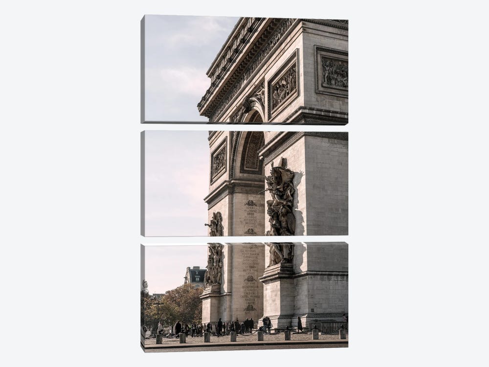 Arc De Triomphe 2 by 1x Studio III 3-piece Canvas Wall Art