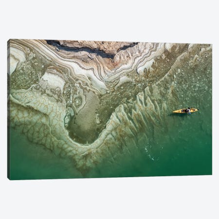 Dead Sea Kayaker Canvas Print #OXM6941} by Ido Meirovich Canvas Wall Art