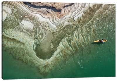 Dead Sea Kayaker Canvas Art Print