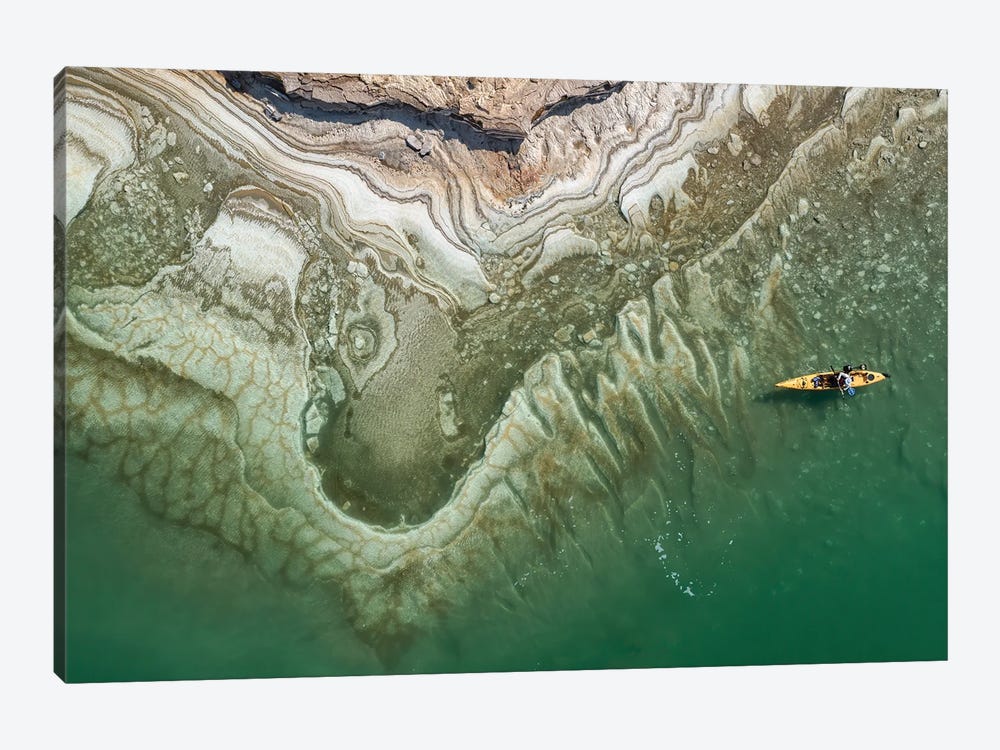 Dead Sea Kayaker by Ido Meirovich 1-piece Canvas Wall Art