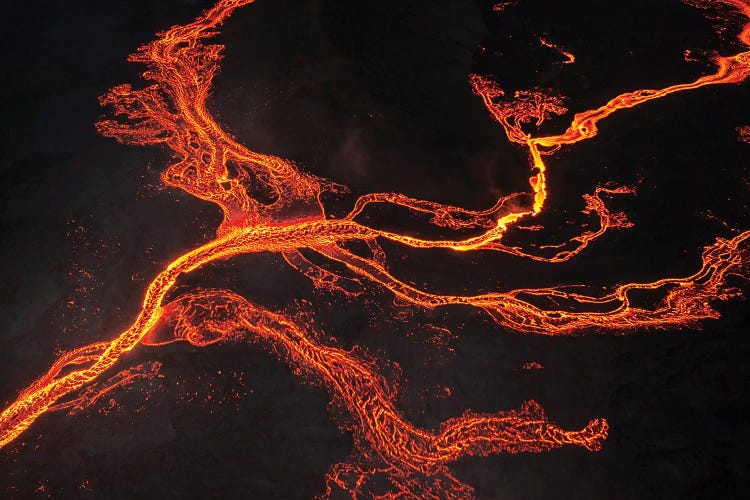 Lava River Abstract