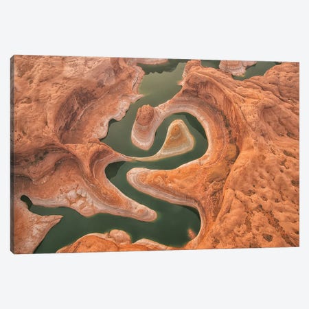 Reflection Canyon Aerial Canvas Print #OXM6956} by Jay Huang Canvas Artwork