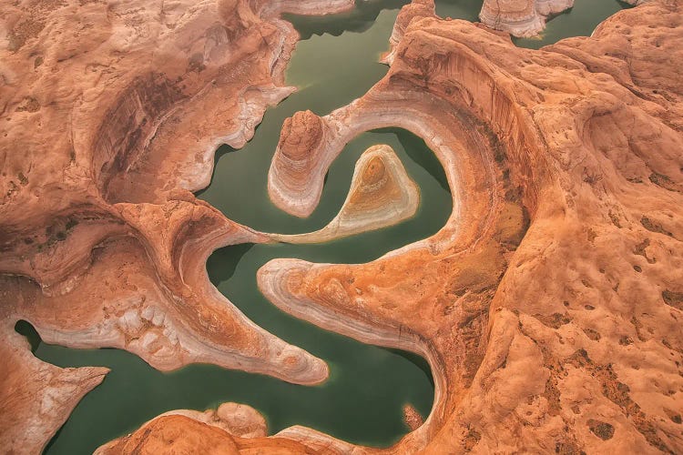 Reflection Canyon Aerial by Jay Huang wall art