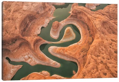 Reflection Canyon Aerial Canvas Art Print
