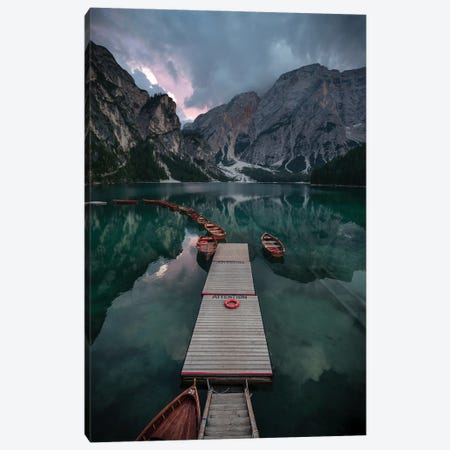 Braies Reflections Canvas Print #OXM6982} by Marco Tagliarino Canvas Art