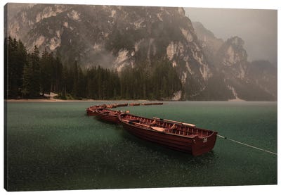 Storm On Braies Canvas Art Print - 1x Collection
