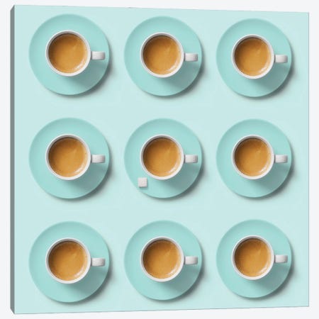 Nine Cups Of Coffee Canvas Print #OXM7064} by Udo Dittmann Art Print