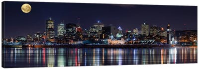 Montreal`s Night Canvas Art Print - Urban Scenic Photography