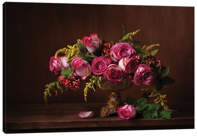 Still Life With Roses Canvas Art Print