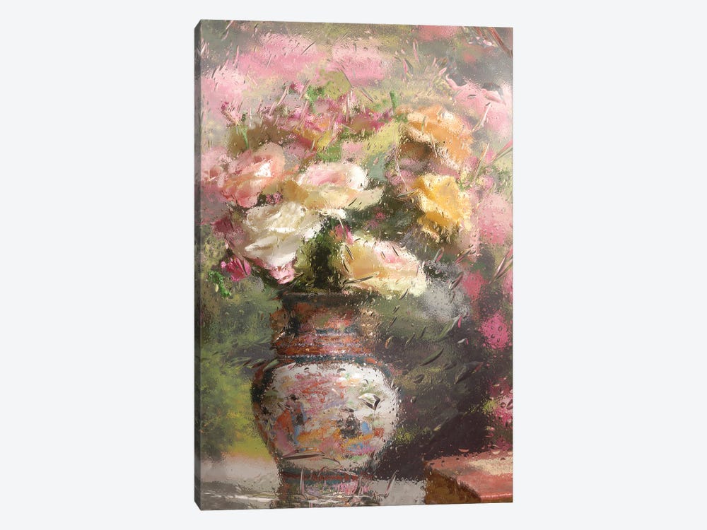 Still Life With Flowers by Andrey Morozov 1-piece Canvas Art Print