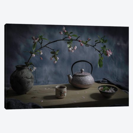Japanese Tea Canvas Print #OXM7113} by Binbin L. Canvas Artwork