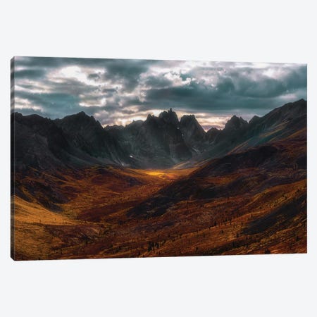 Autumn In Tombstone Mountain Canvas Print #OXM7158} by Jenny L. Zhang Canvas Wall Art